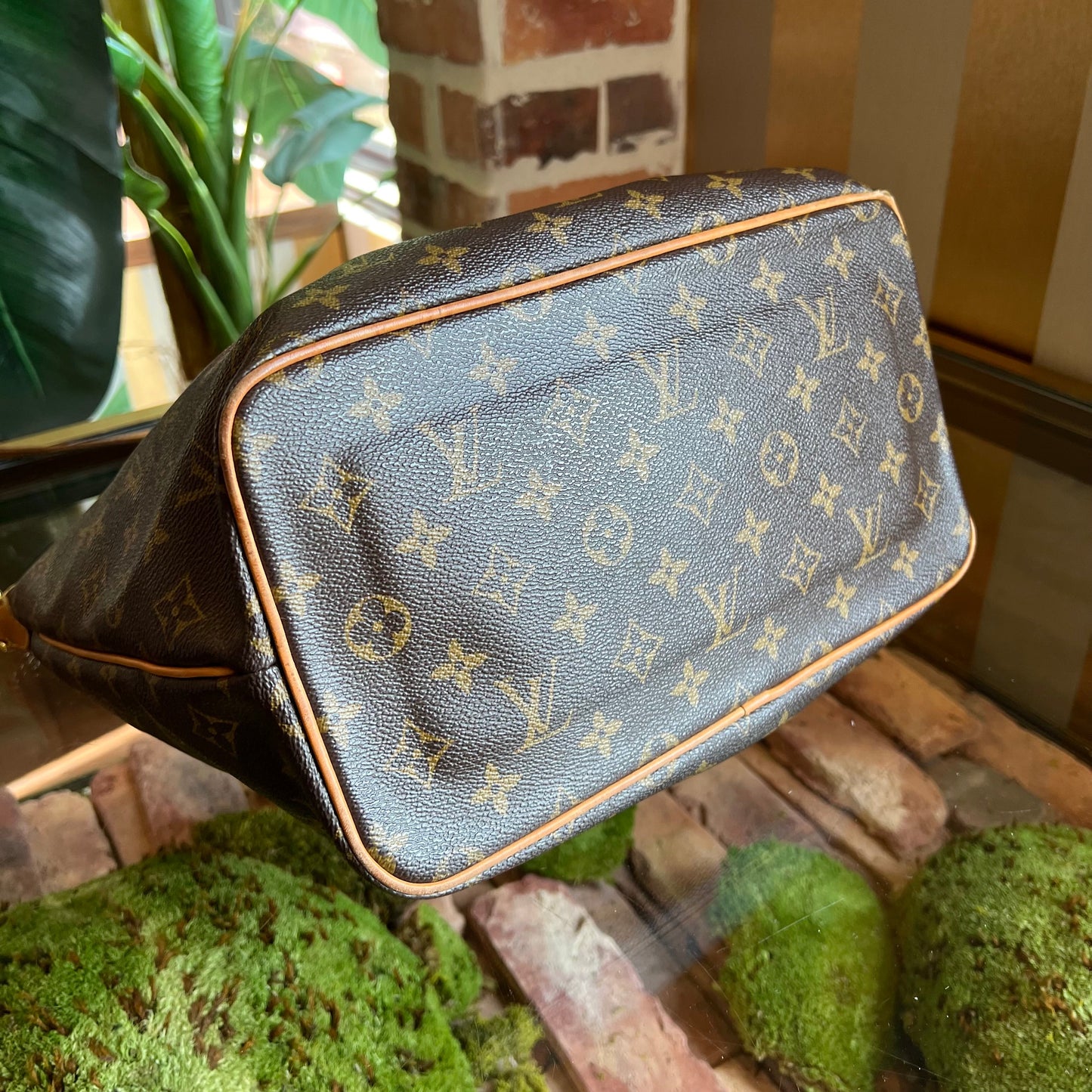 LOUIS VUITTON Palermo PM Brown Monogram Canvas Two-Way Tote Bag