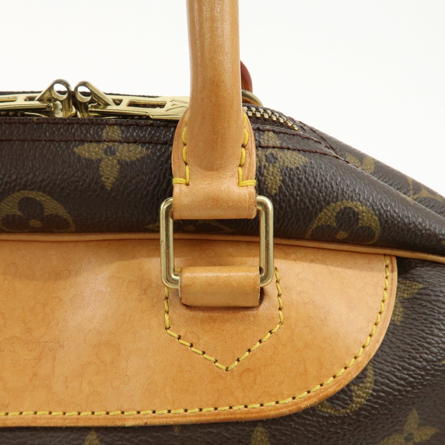 Louis Vuitton Monogram Deauville Hand Bag Brown M47270