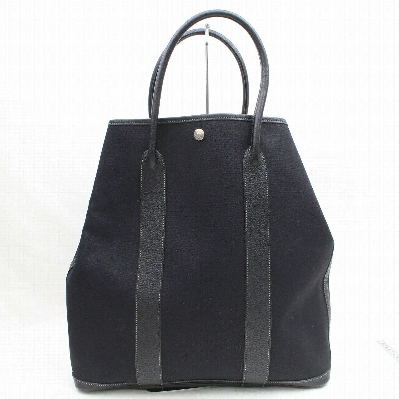 Brand Inspired Hermes Tote Bag Garden File Black Canvas (SHC7-10051)