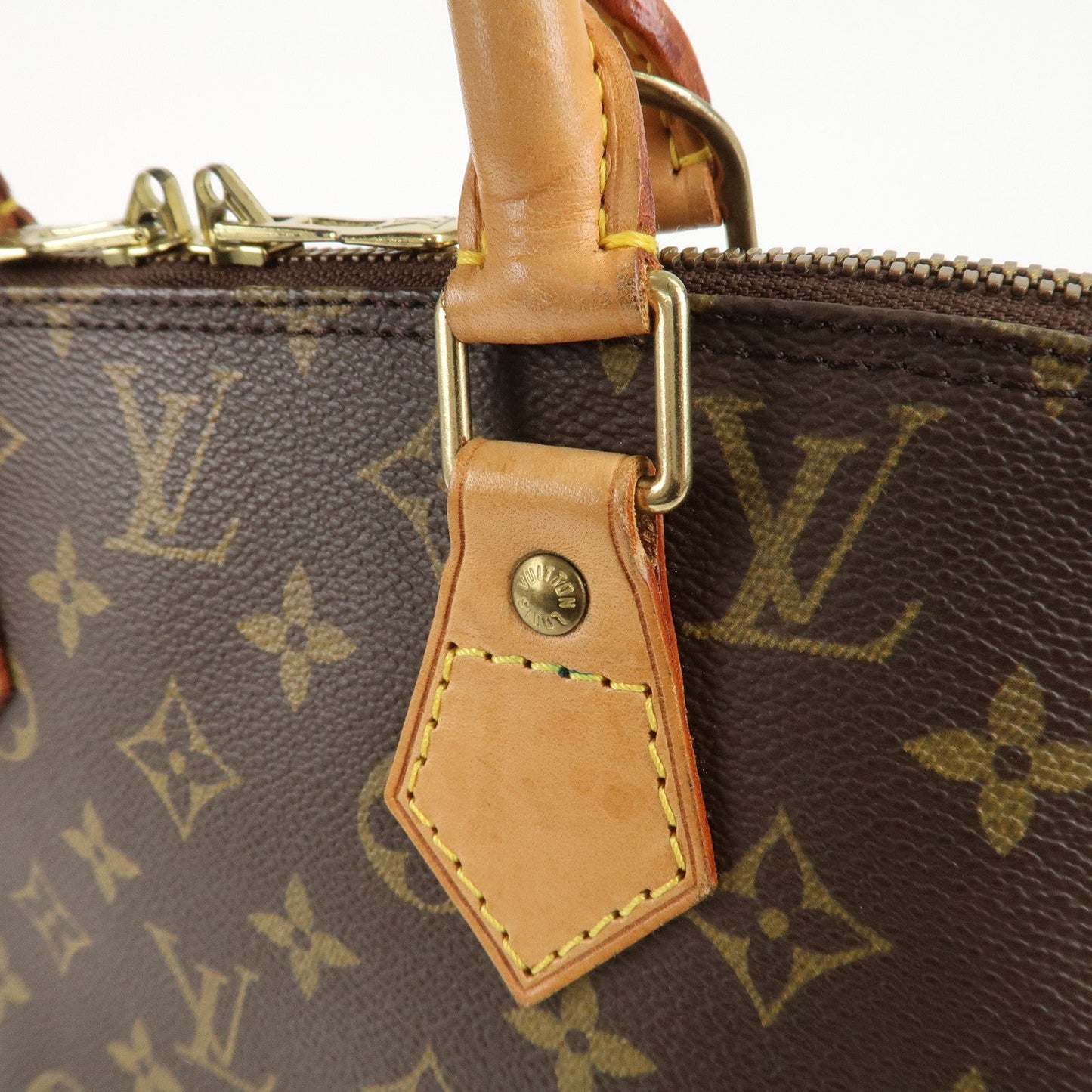 Louis Vuitton Monogram Alma Hand Bag Brown M51130