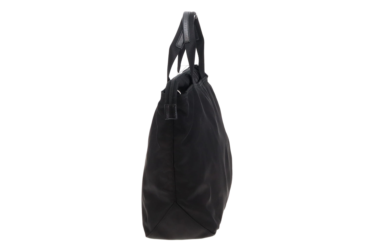 Prada Black Nylon Zipped Tote Bag