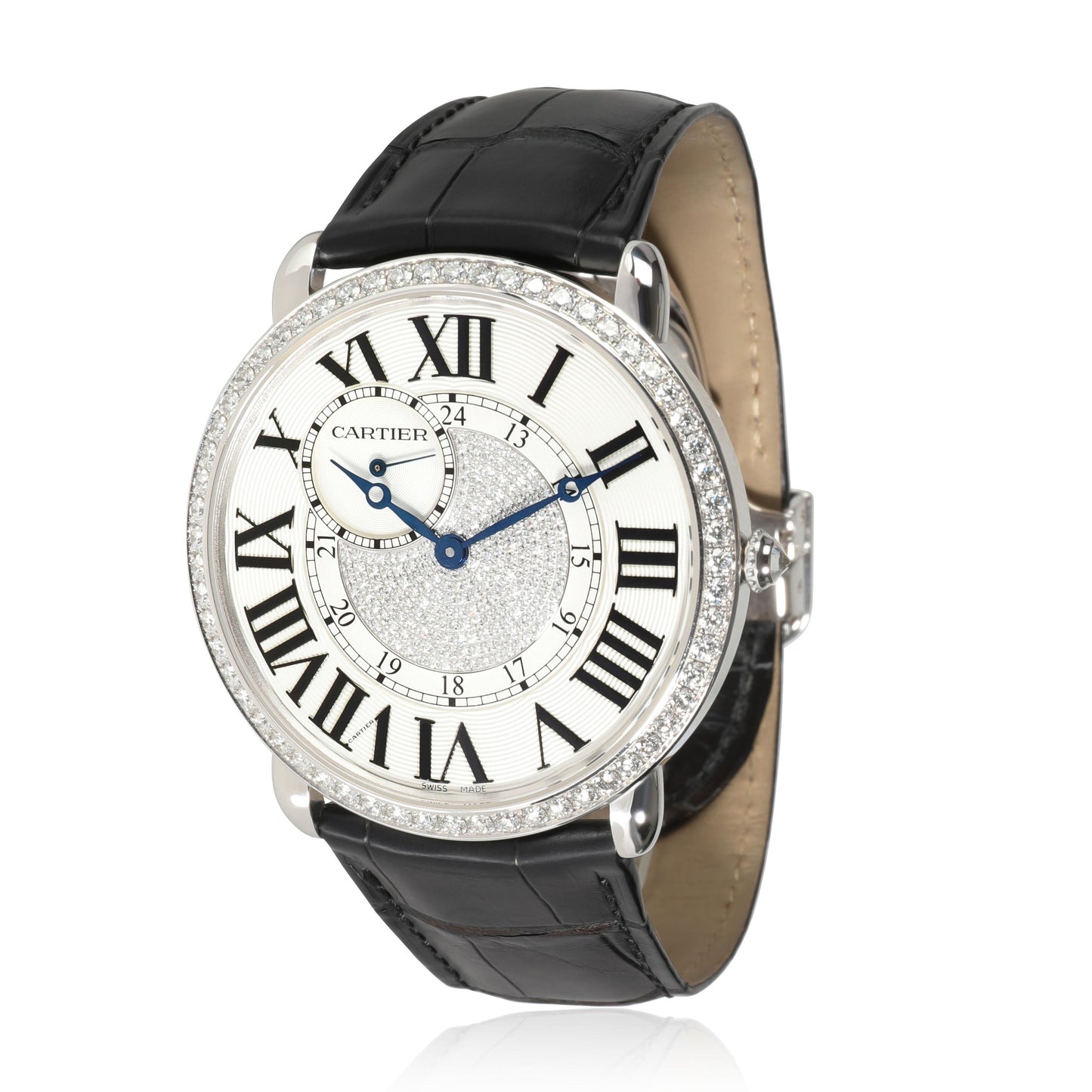 Ronde Louis Cartier WR007004 Unisex Watch in 18kt White Gold