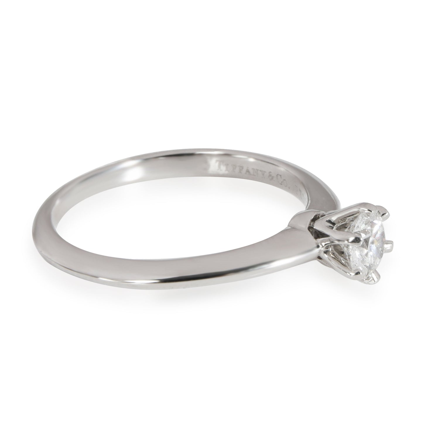 Solitaire Diamond Engagement Ring in Platinum H VS1 0.32 CTW