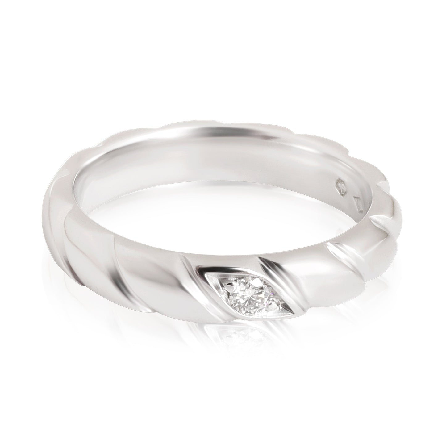 Torsade de Chaumet Diamond Band in  Platinum GHI VS2-SI1 0.05 CTW