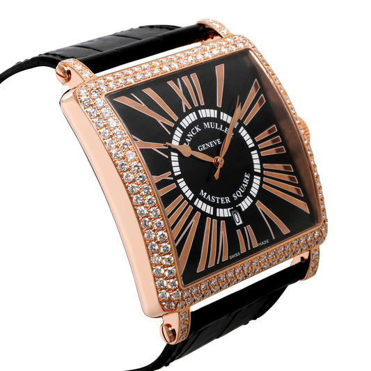 Master Square 6000K SC DT D Mens Watch in 18kt Rose Gold