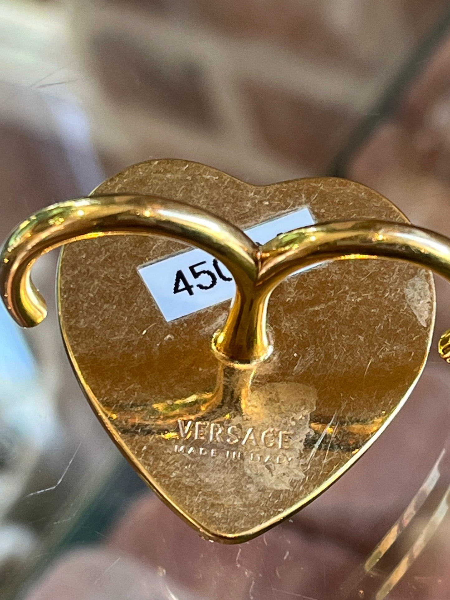 Versace Virtus Heart Double Ring