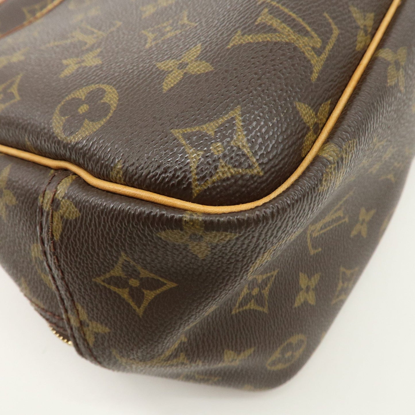 Louis Vuitton Monogram Deauville Hand Bag Brown M47270