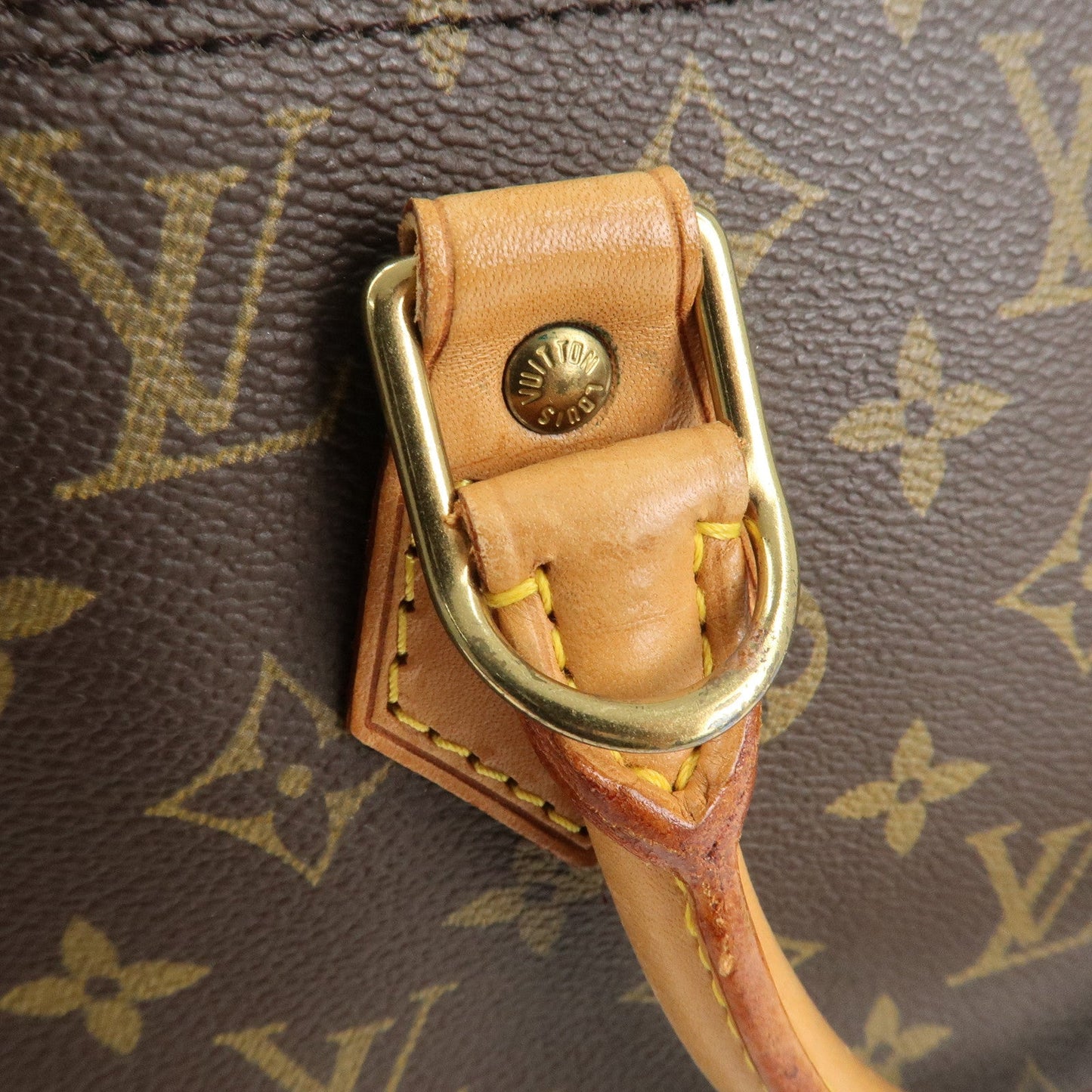 Louis Vuitton Monogram Alma Hand Bag Brown M51130