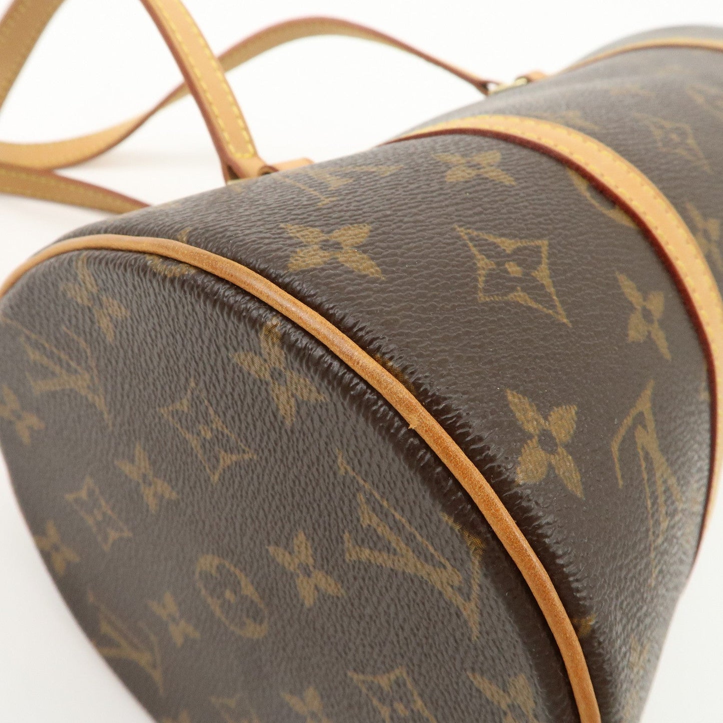 Louis Vuitton Monogram Papillon 30 Hand Bag Brown M51385