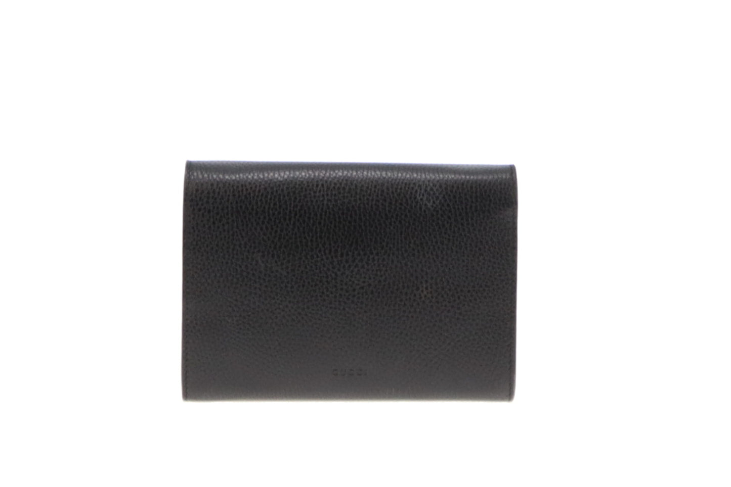 Gucci Black Leather Classic Dionysus Chain Wallet