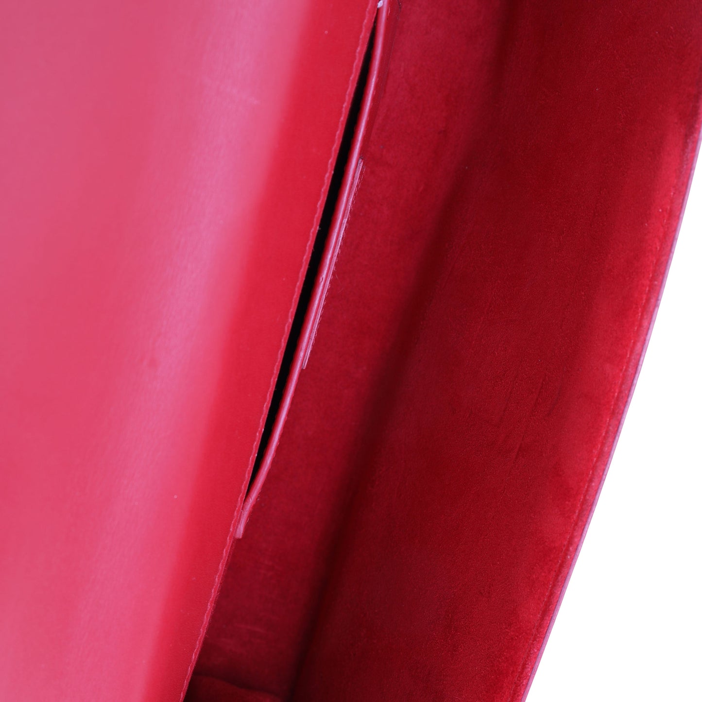 Red Smooth Calfskin Cassandre Clutch