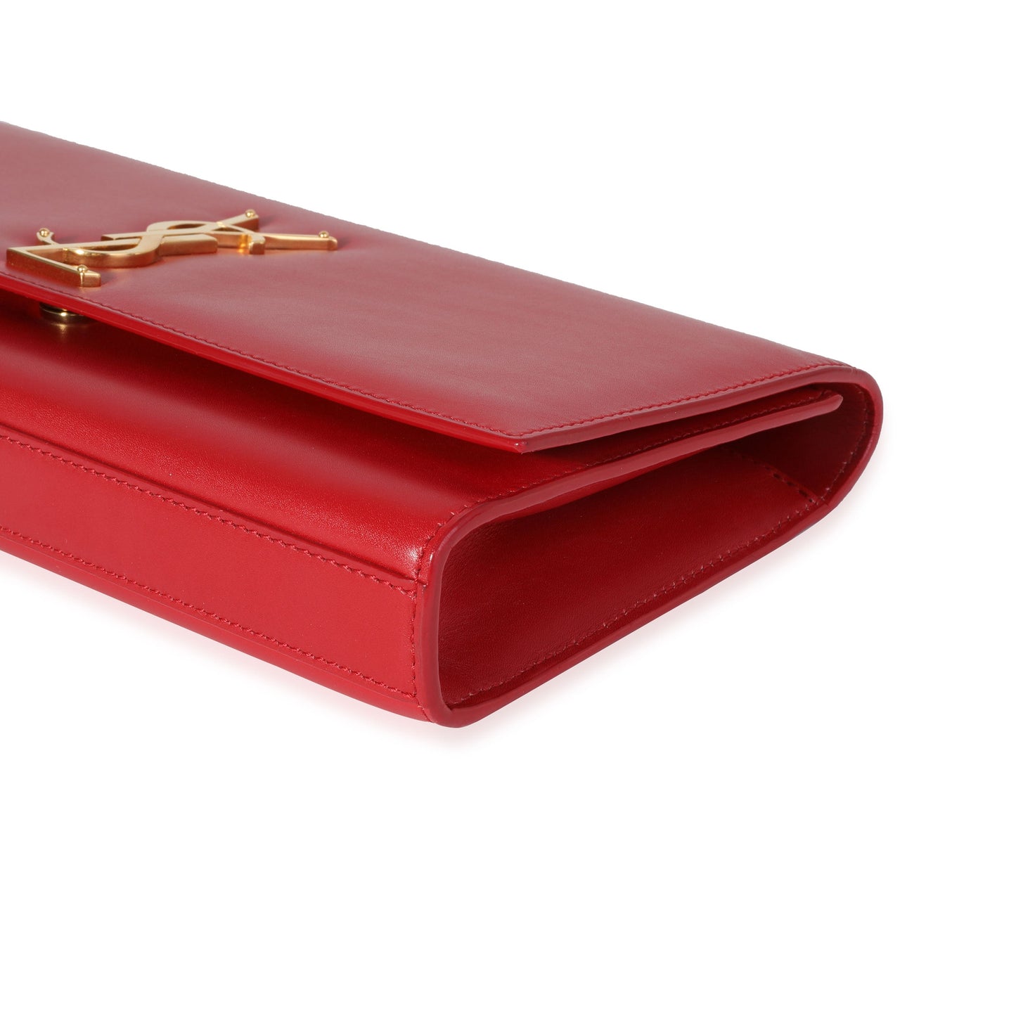 Red Smooth Calfskin Cassandre Clutch