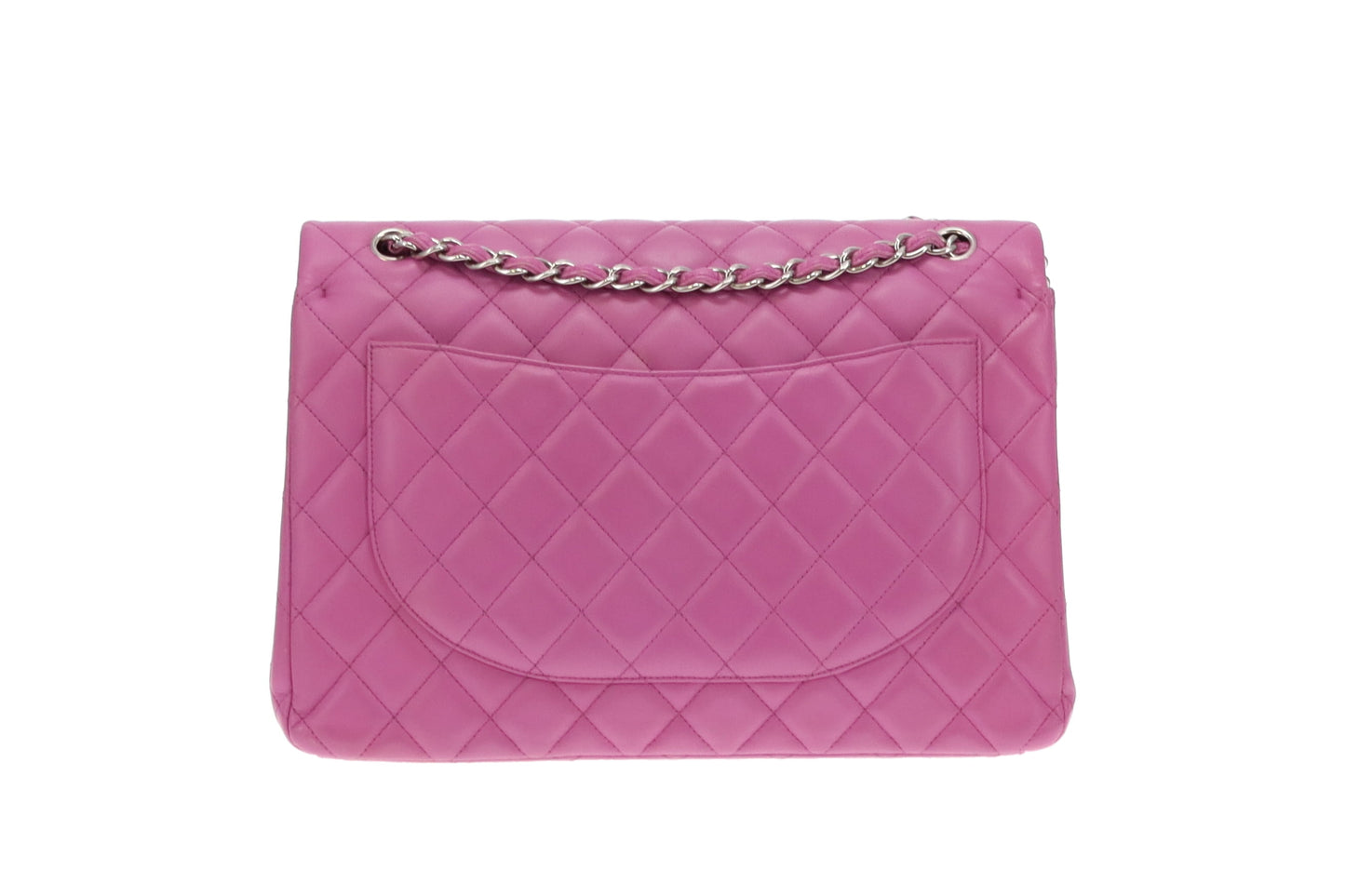 Chanel Pink Maxi Double Flap 14 Series