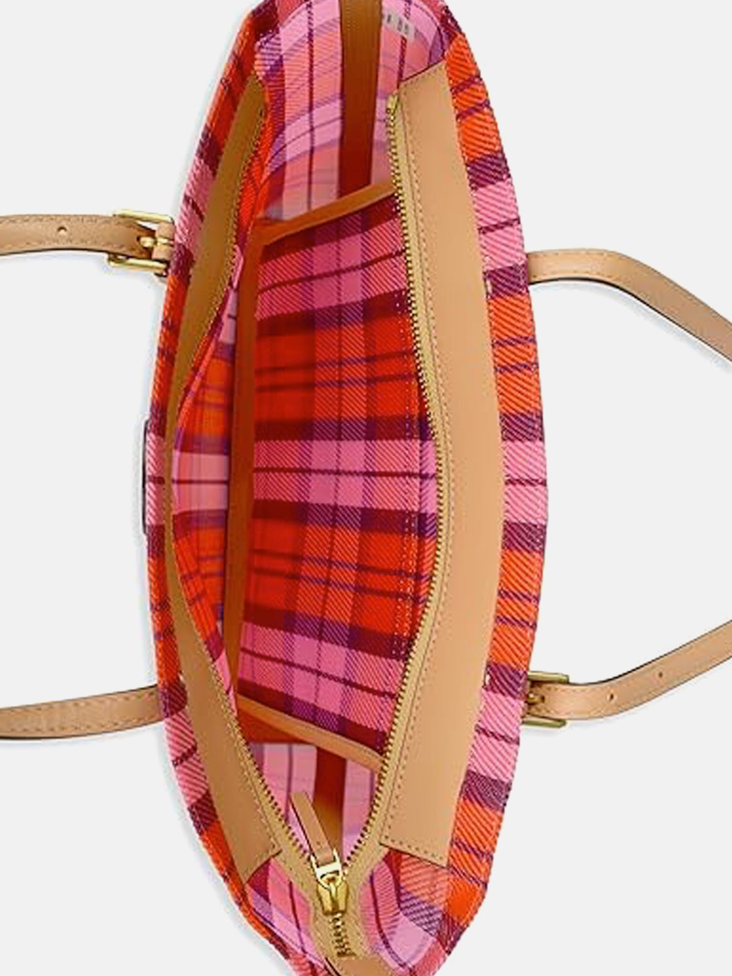 Tory Burch Emerson Mesh Woven Market Tote Bag - Pink / Red Multi