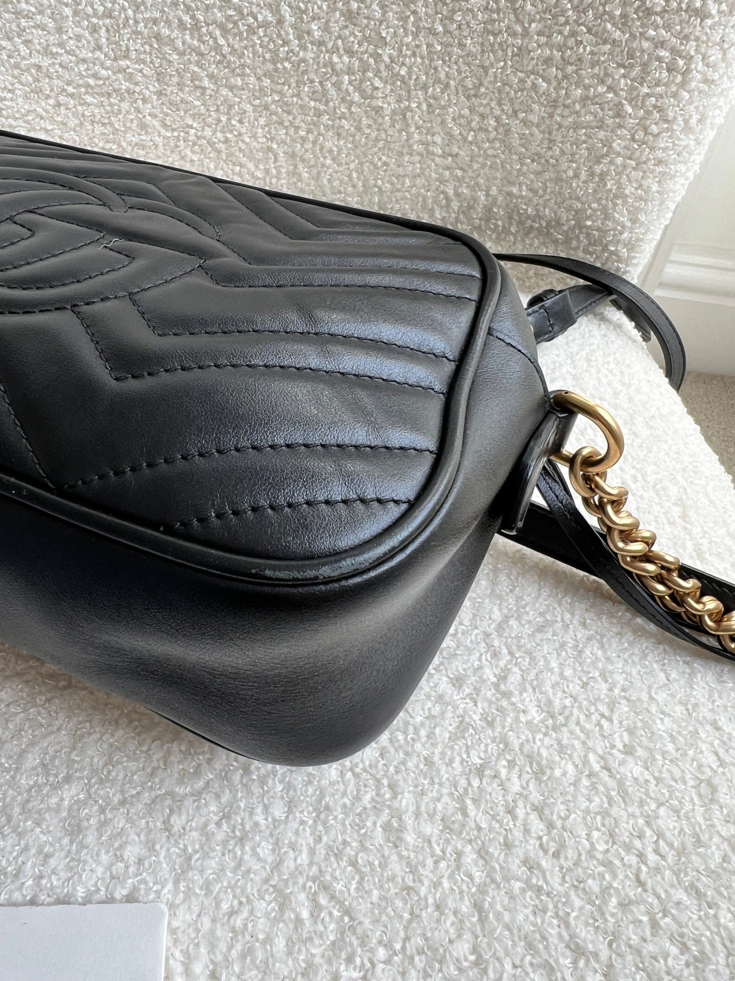 Gucci GG Black Marmont Small Shoulder Bag (RRP £1340)