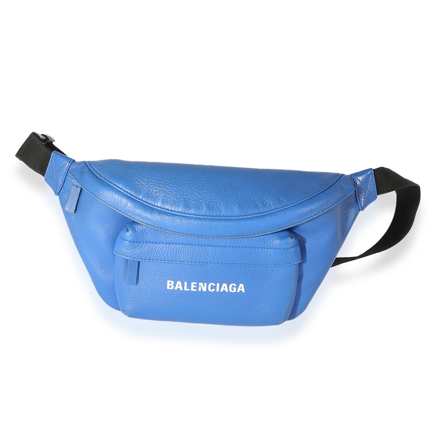 Blue Leather Everyday Logo Belt Bag