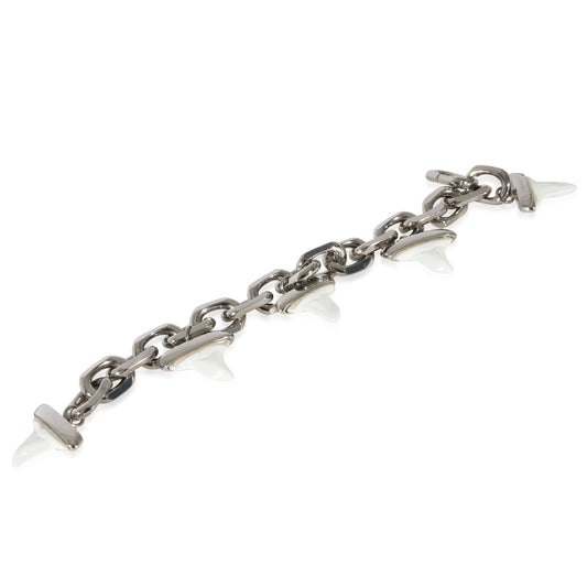 Resin Shark Tooth  Palladium Plated  Bracelet