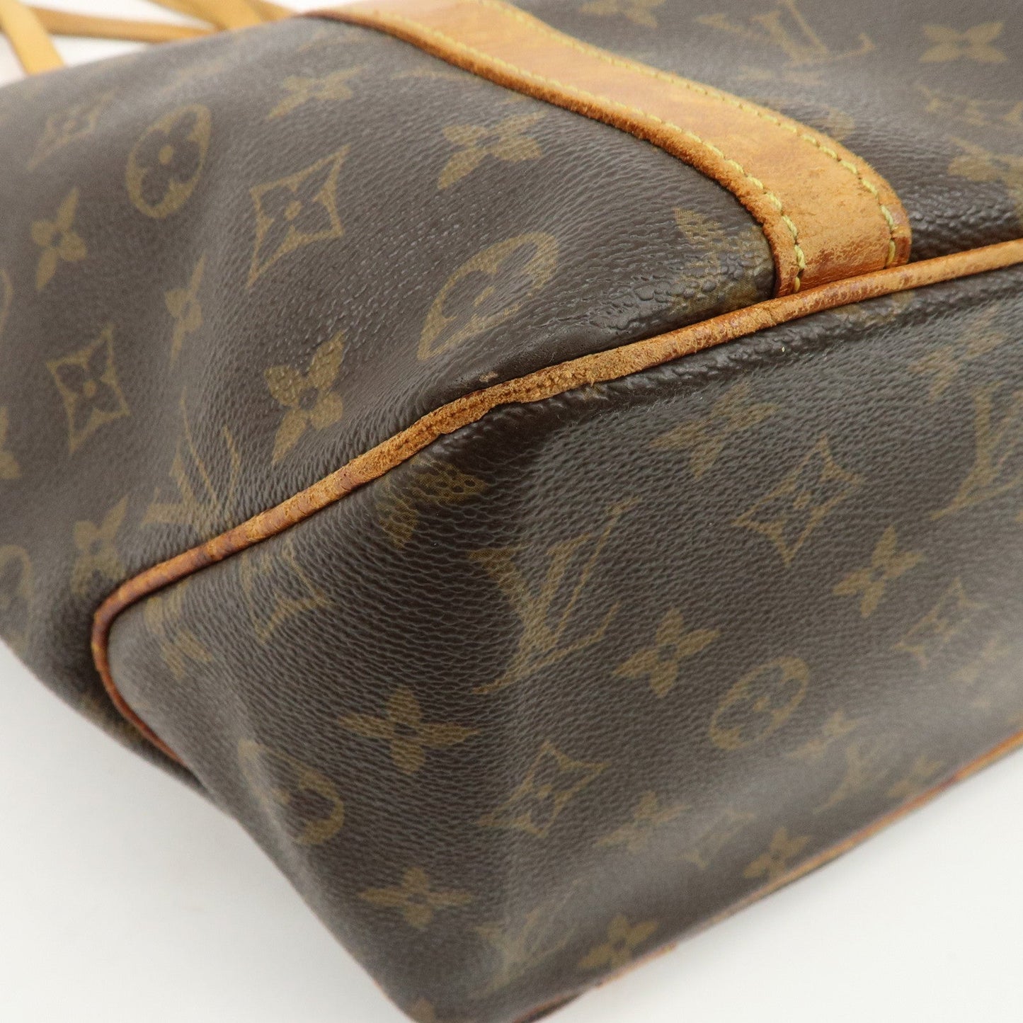 Louis Vuitton Monogram Sac Shopping Shoulder Bag Brown M51108