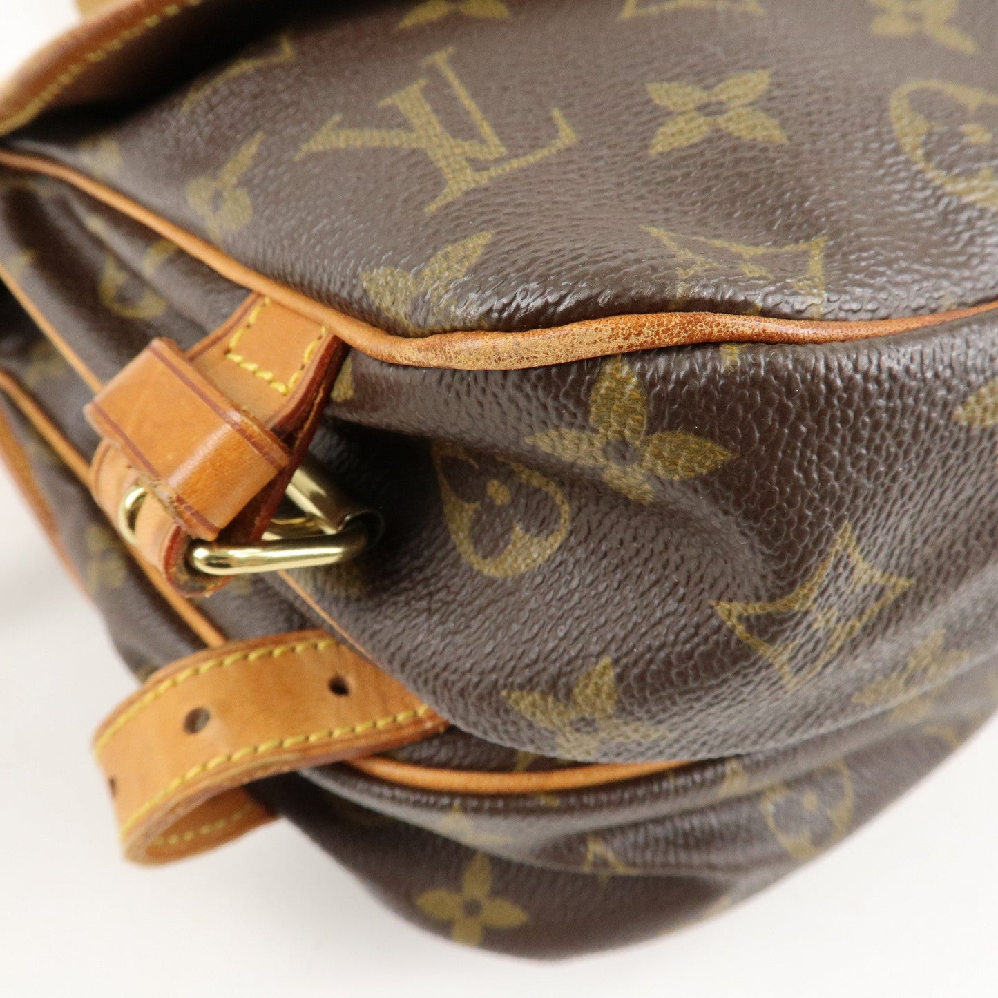 Louis Vuitton Monogram Saumur 30 Crossbody Bag Brown M42256