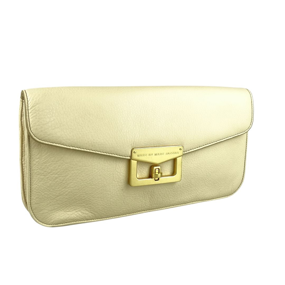 Marc Jacobs Bianca Clutch Cream