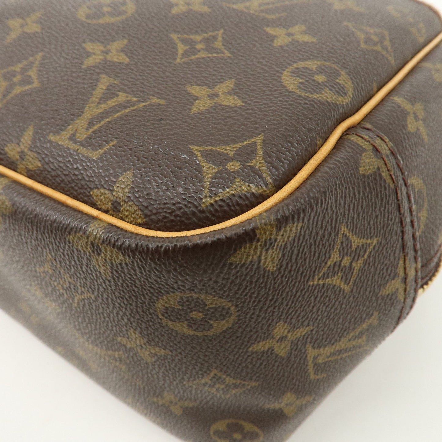 Louis Vuitton Monogram Deauville Hand Bag Brown M47270