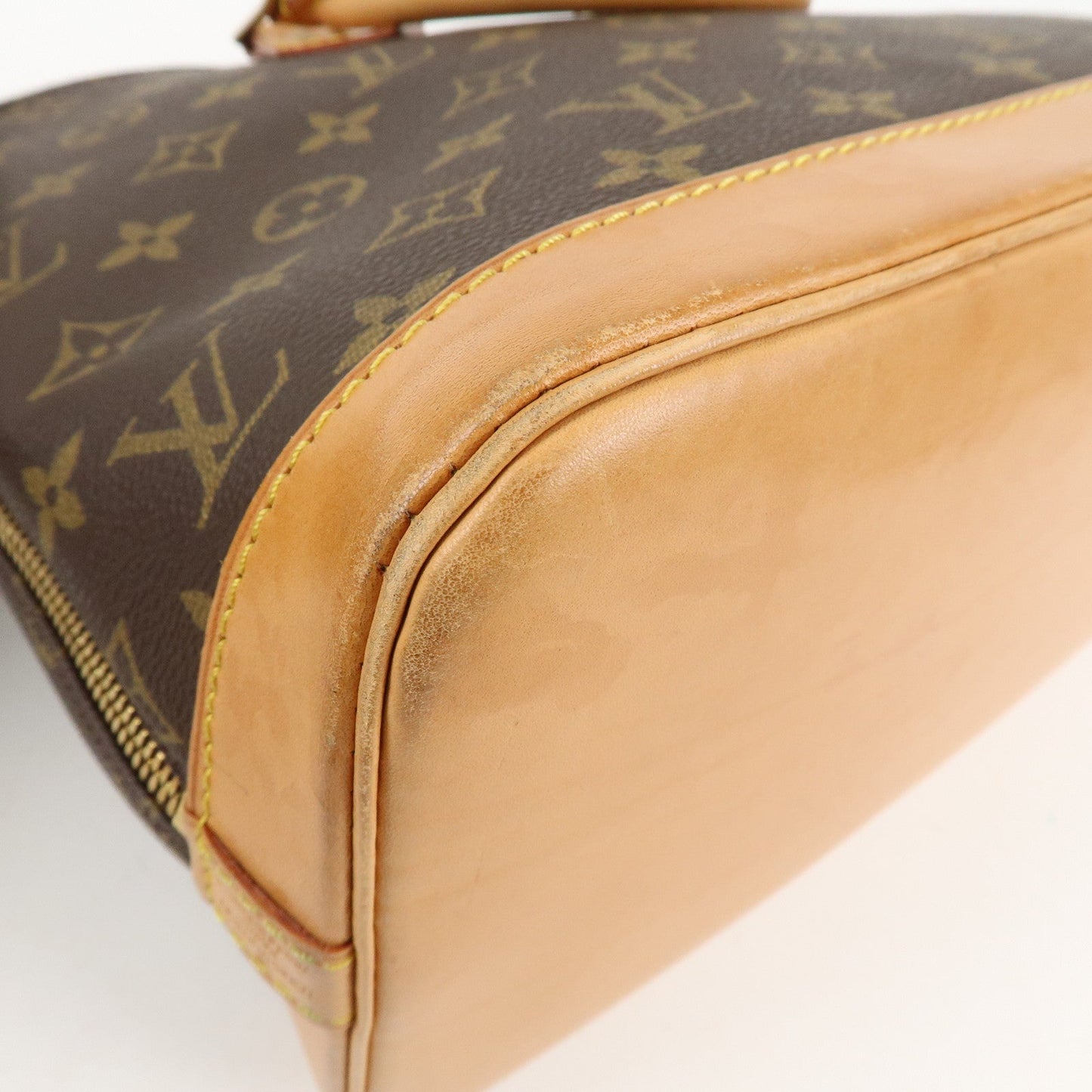 Louis Vuitton Monogram Alma Hand Bag Brown M51130