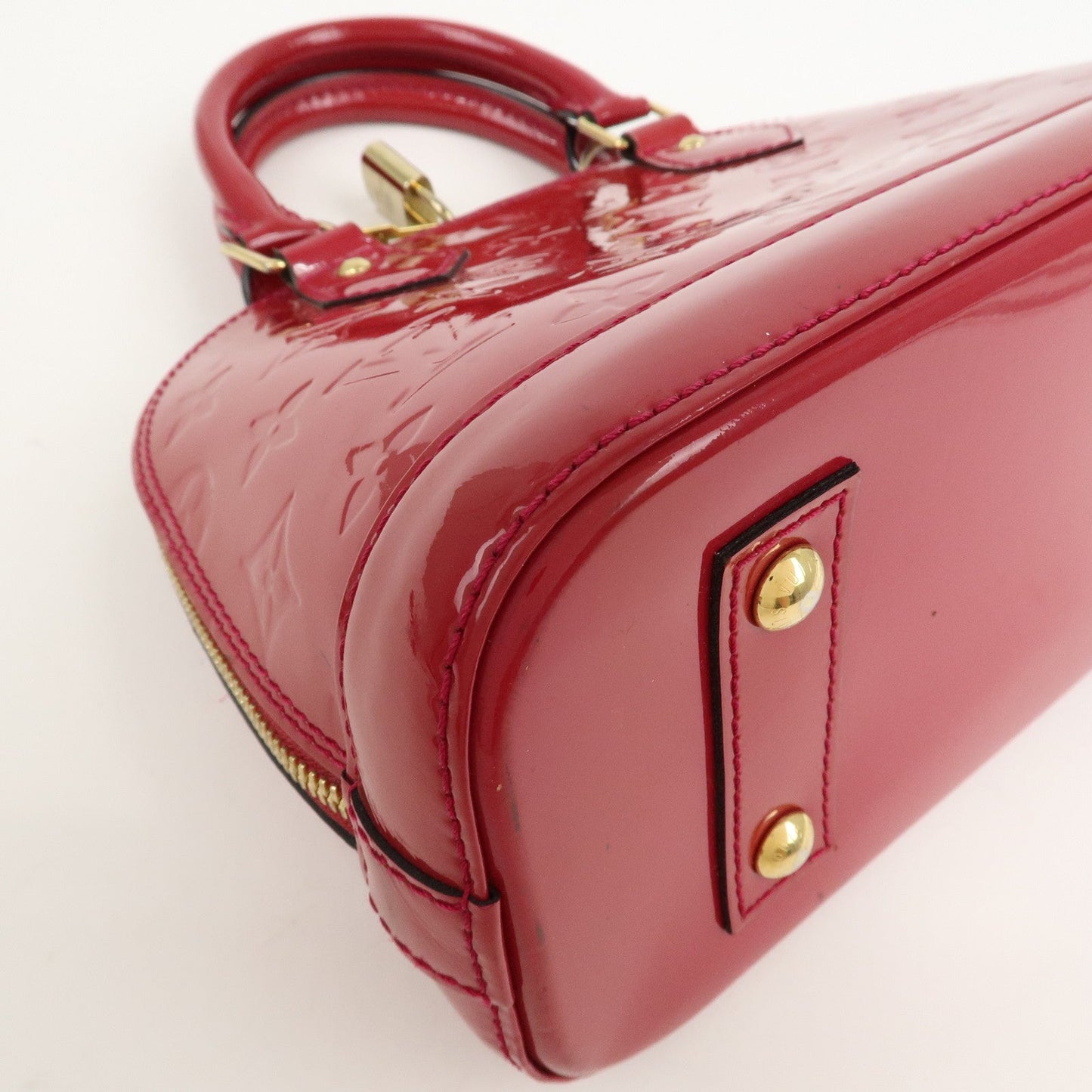 Louis Vuitton Monogram Vernis Alma BB Hand Bag Rose M91171