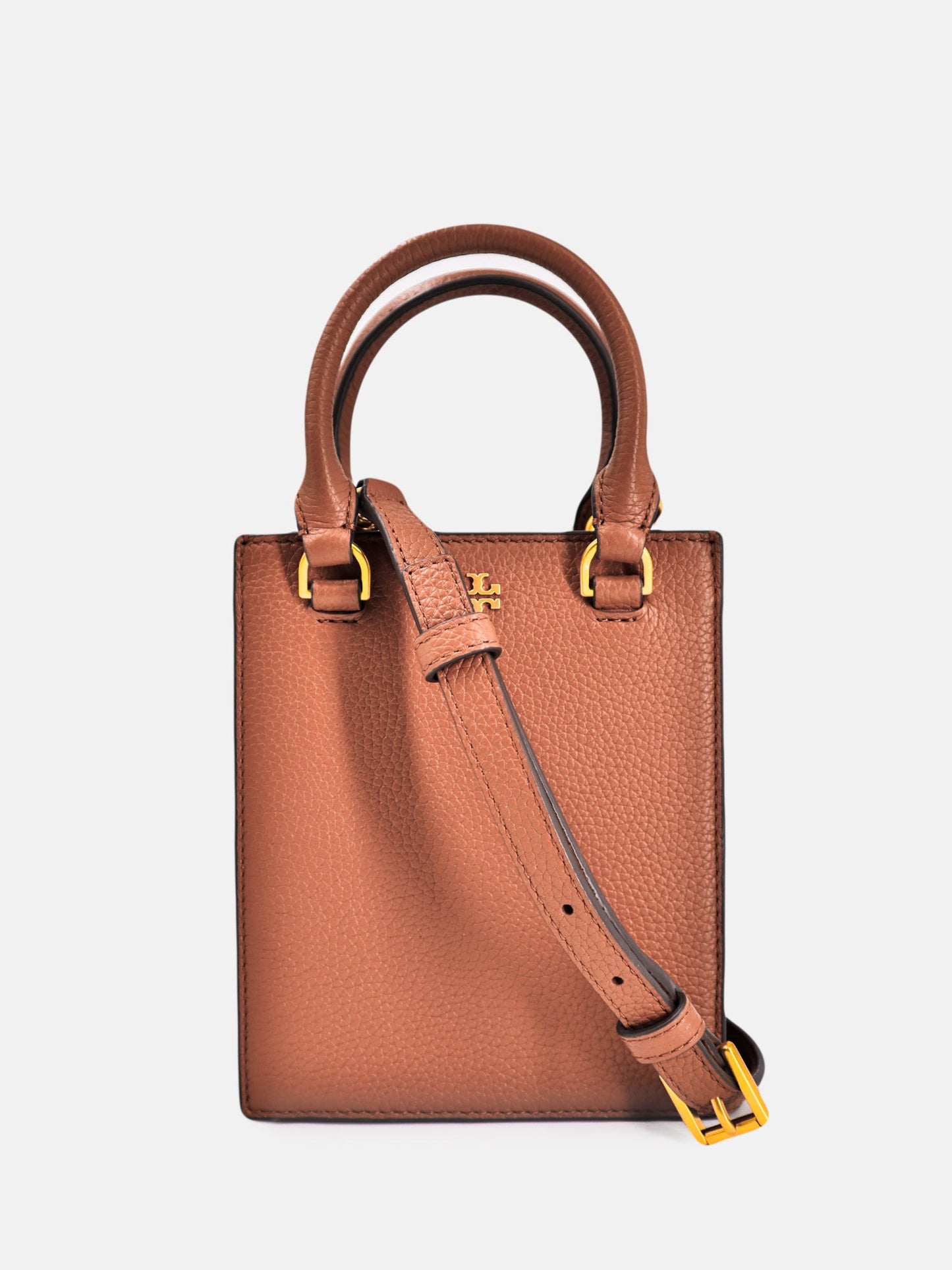 Tory Burch Blake Mini Shopper - Bourbon / Cornbread