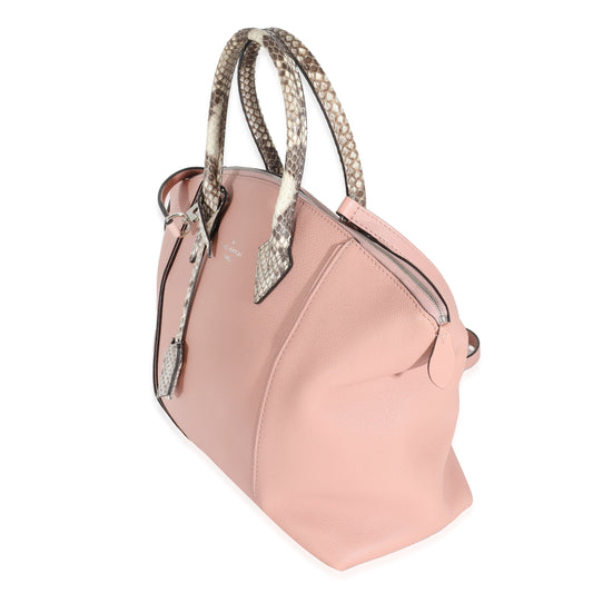 Python Trim Pink Leather Soft Lockit MM