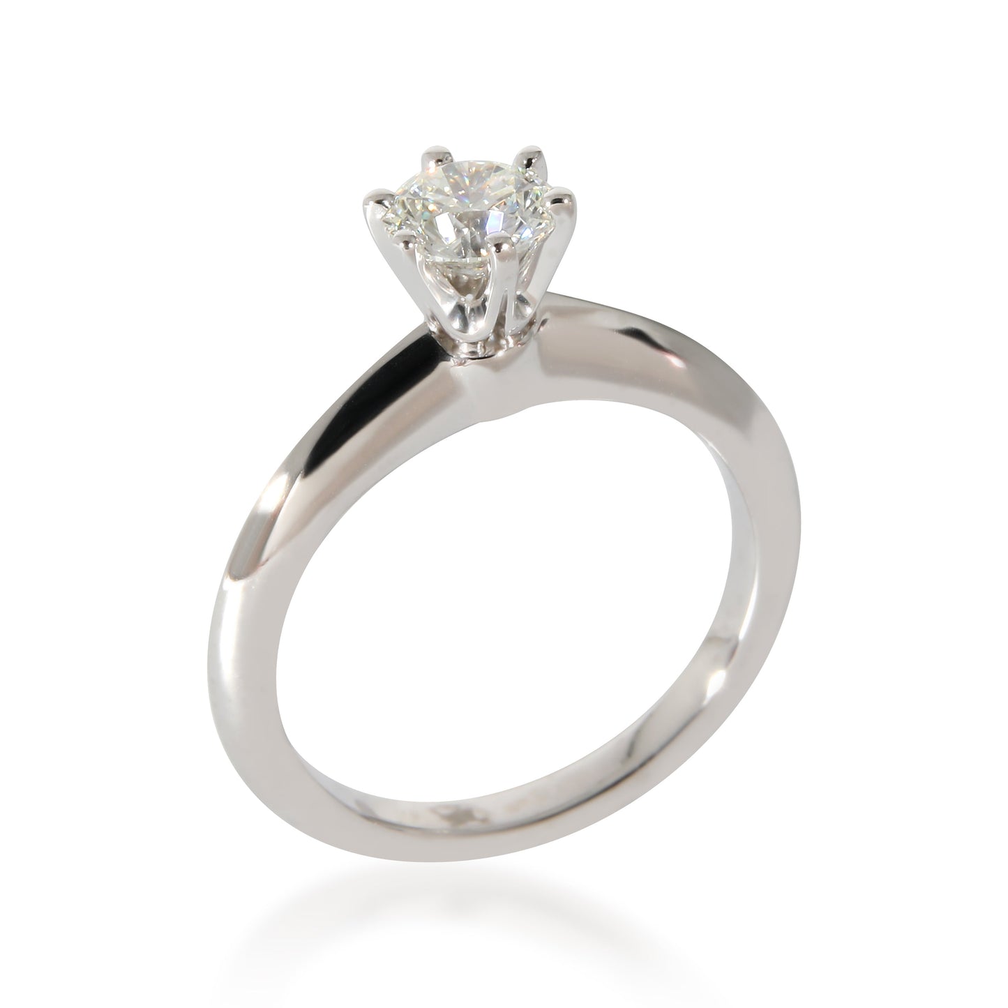 Solitaire Engagement Ring In Platinum .40 CTW.