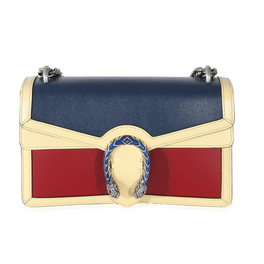 Multicolor Navy Calfskin Enamel Small Dionysus Bag