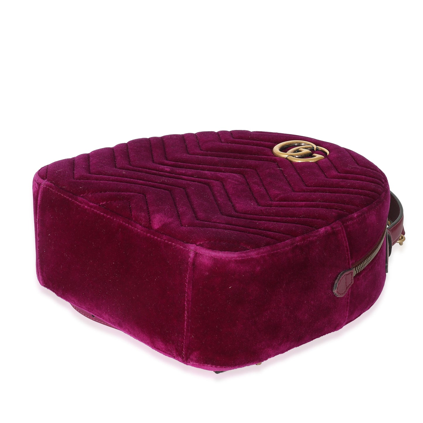 Purple Matelasse Velvet Marmont Backpack