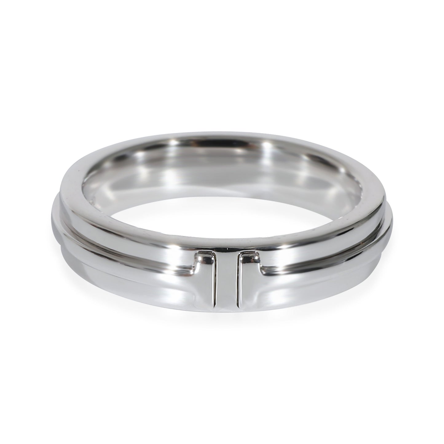 Tiffany T Narrow Ring in 18k White Gold