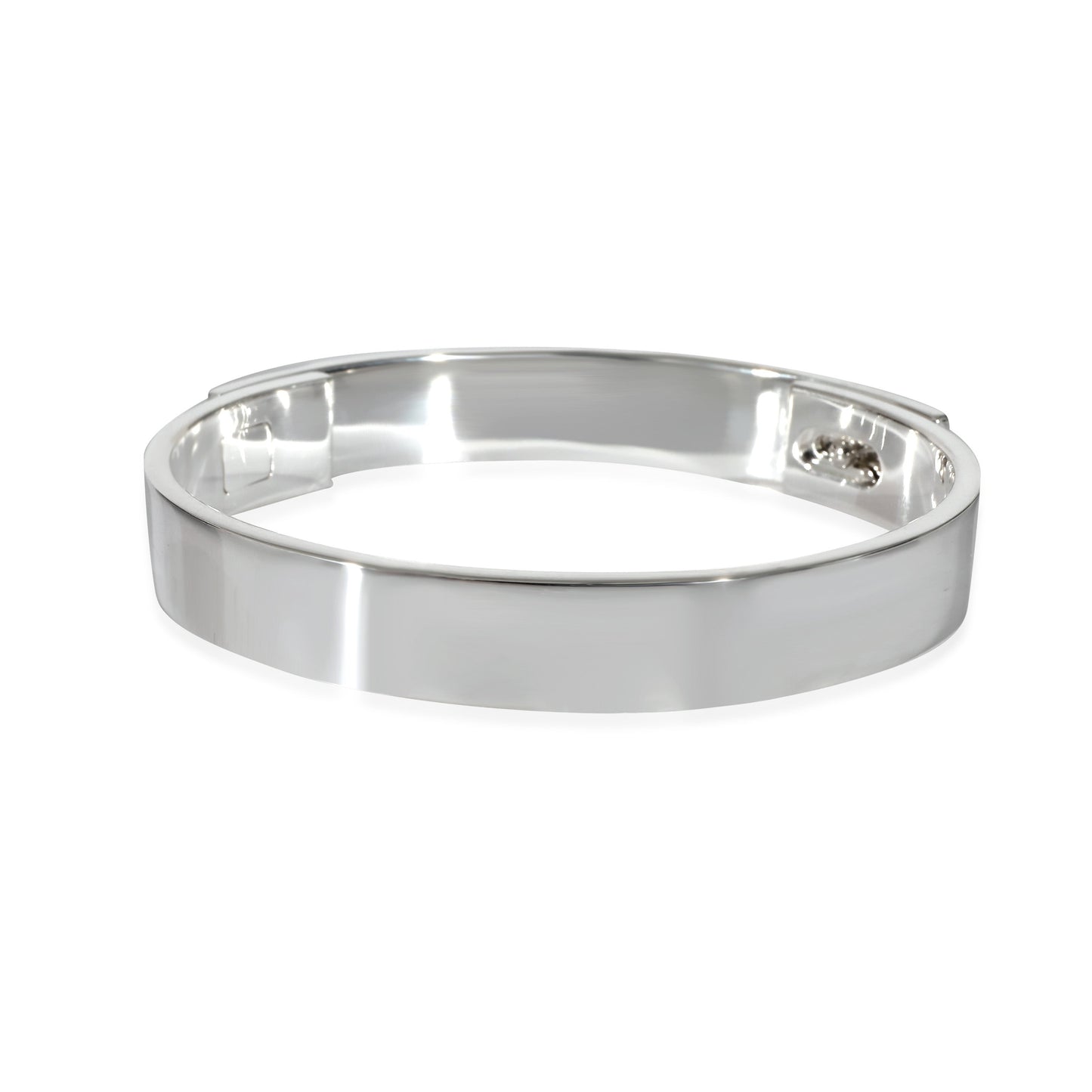 Sterling Silver Collier de Chien Bangle Bracelet S