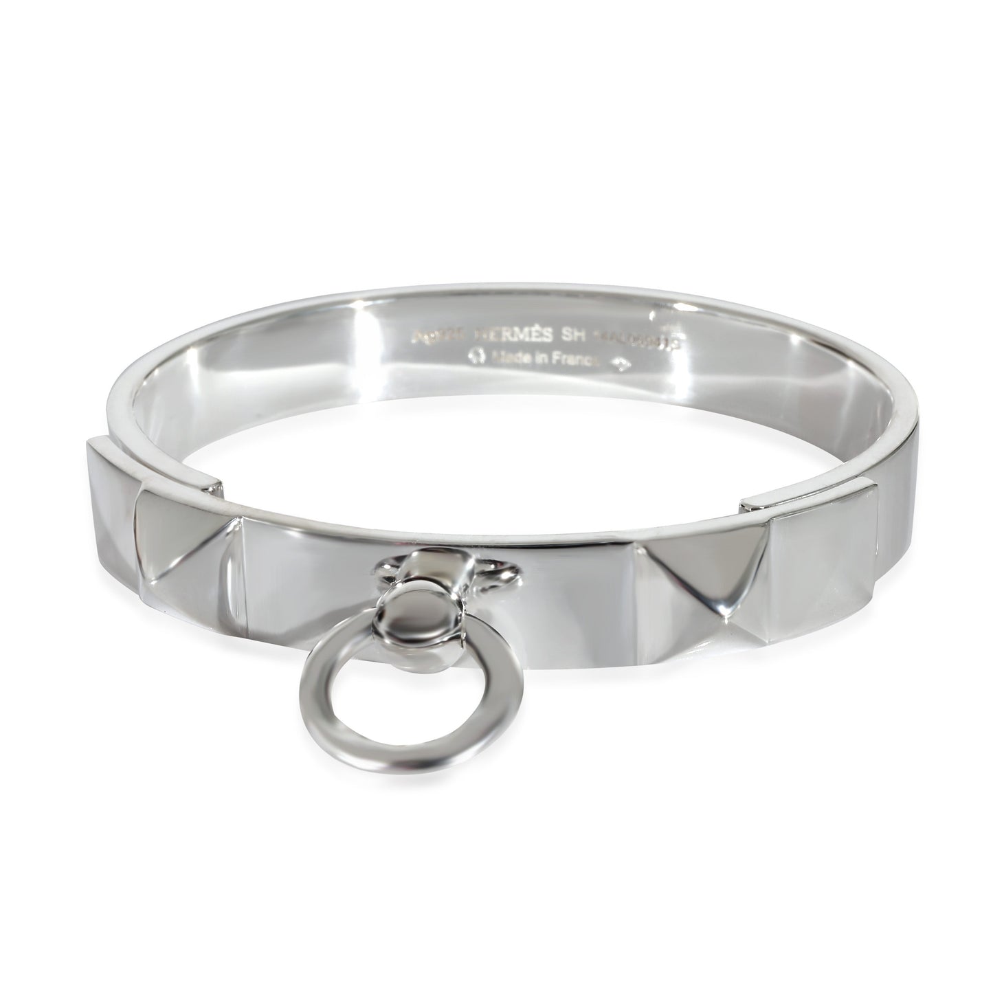 Sterling Silver Collier de Chien Bangle Bracelet S