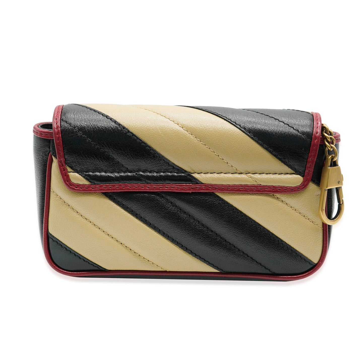 Red Black Beige Vintage Calfskin Super Mini GG Marmont Torchon