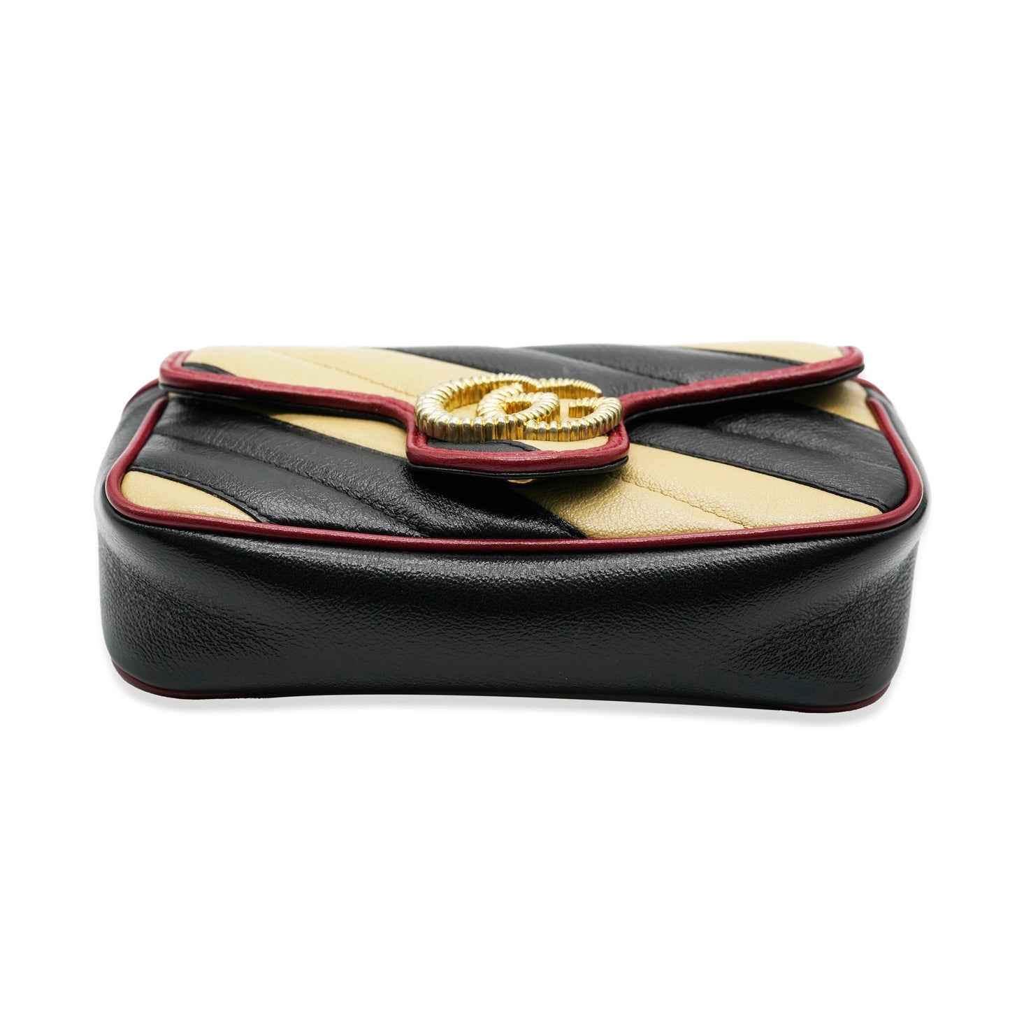 Red Black Beige Vintage Calfskin Super Mini GG Marmont Torchon