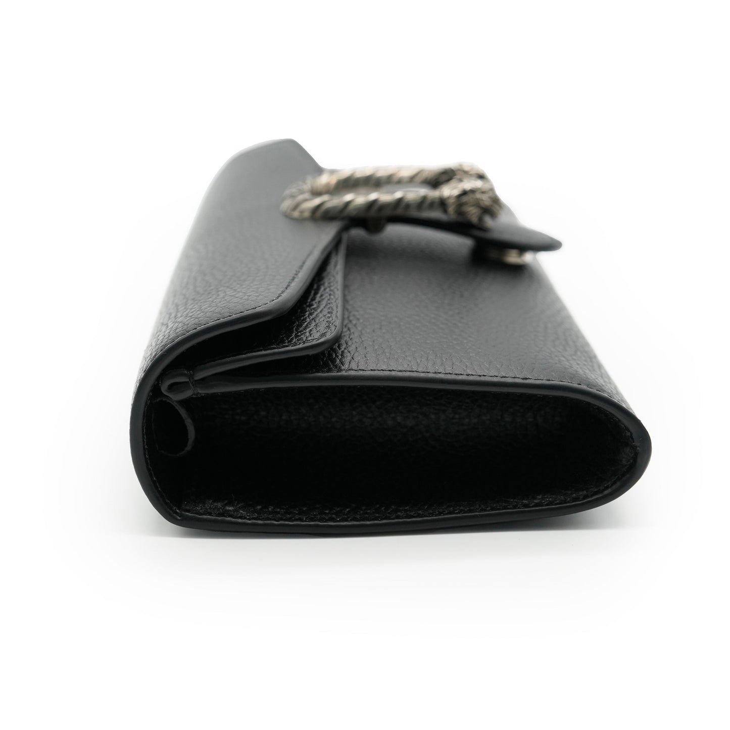 Black Dollar Calfskin Web Small Dionysus