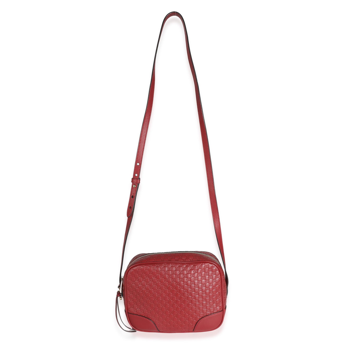 Red Microguccissima Leather Mini Bree Messenger