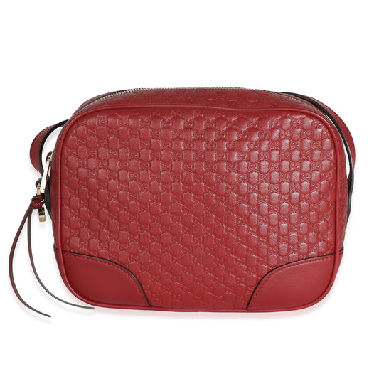 Red Microguccissima Leather Mini Bree Messenger