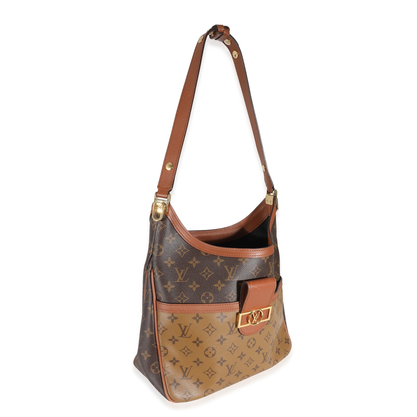 Reverse Monogram Canvas Dauphine Hobo