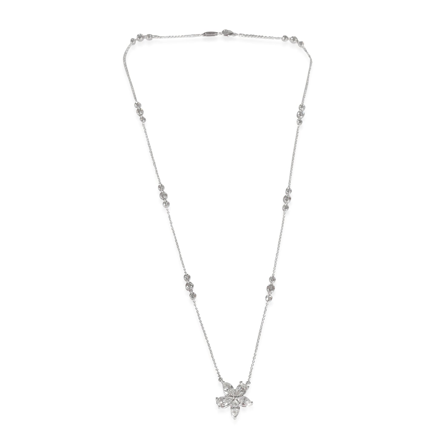 Victoria Necklace in  Platinum 2.90 CTW