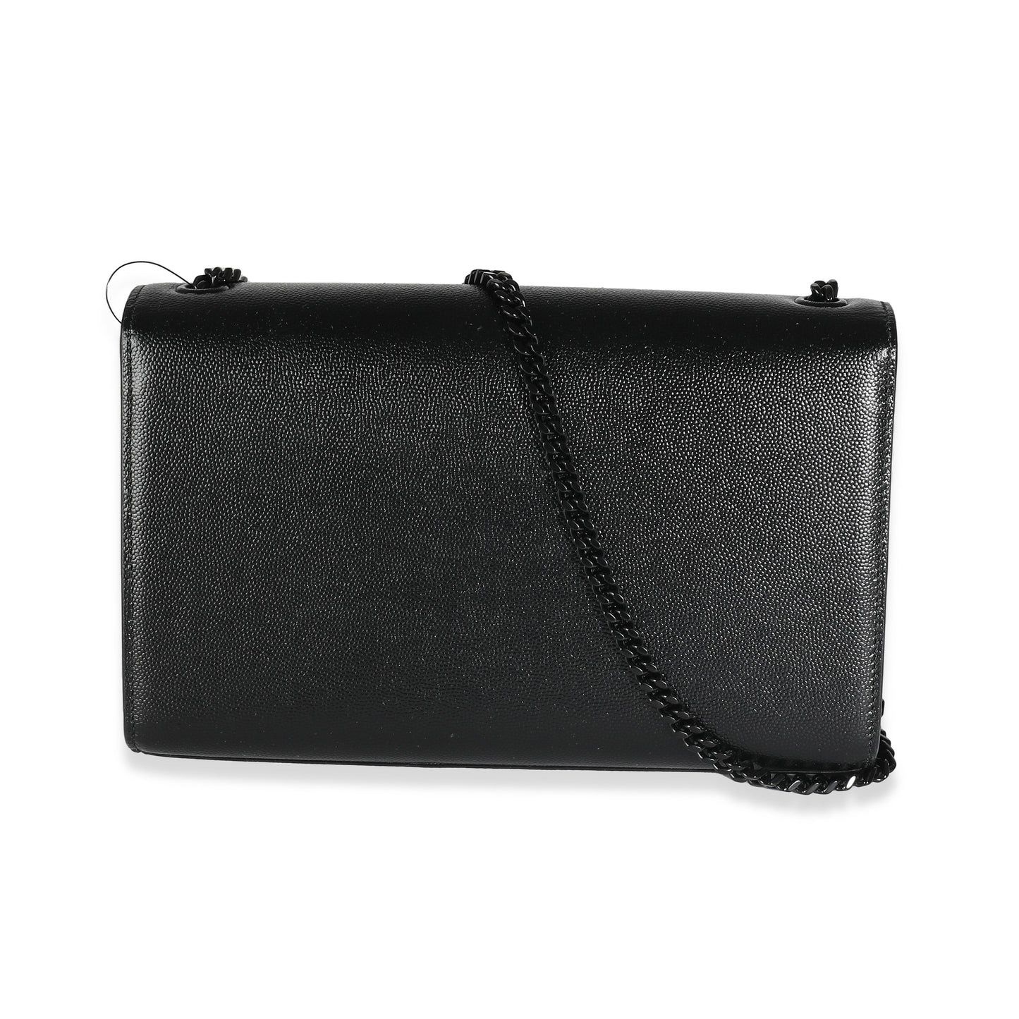 Black Grain De Poudre Monochrome Medium Kate Chain Bag