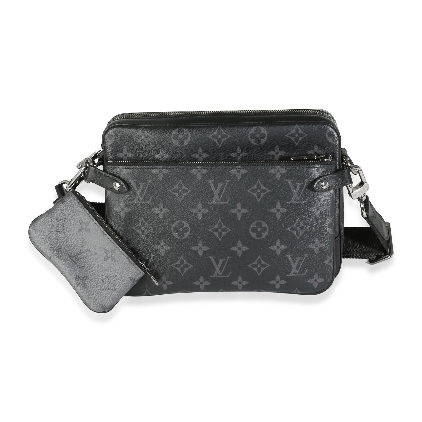 Reverse Monogram Eclipse Canvas Trio Messenger