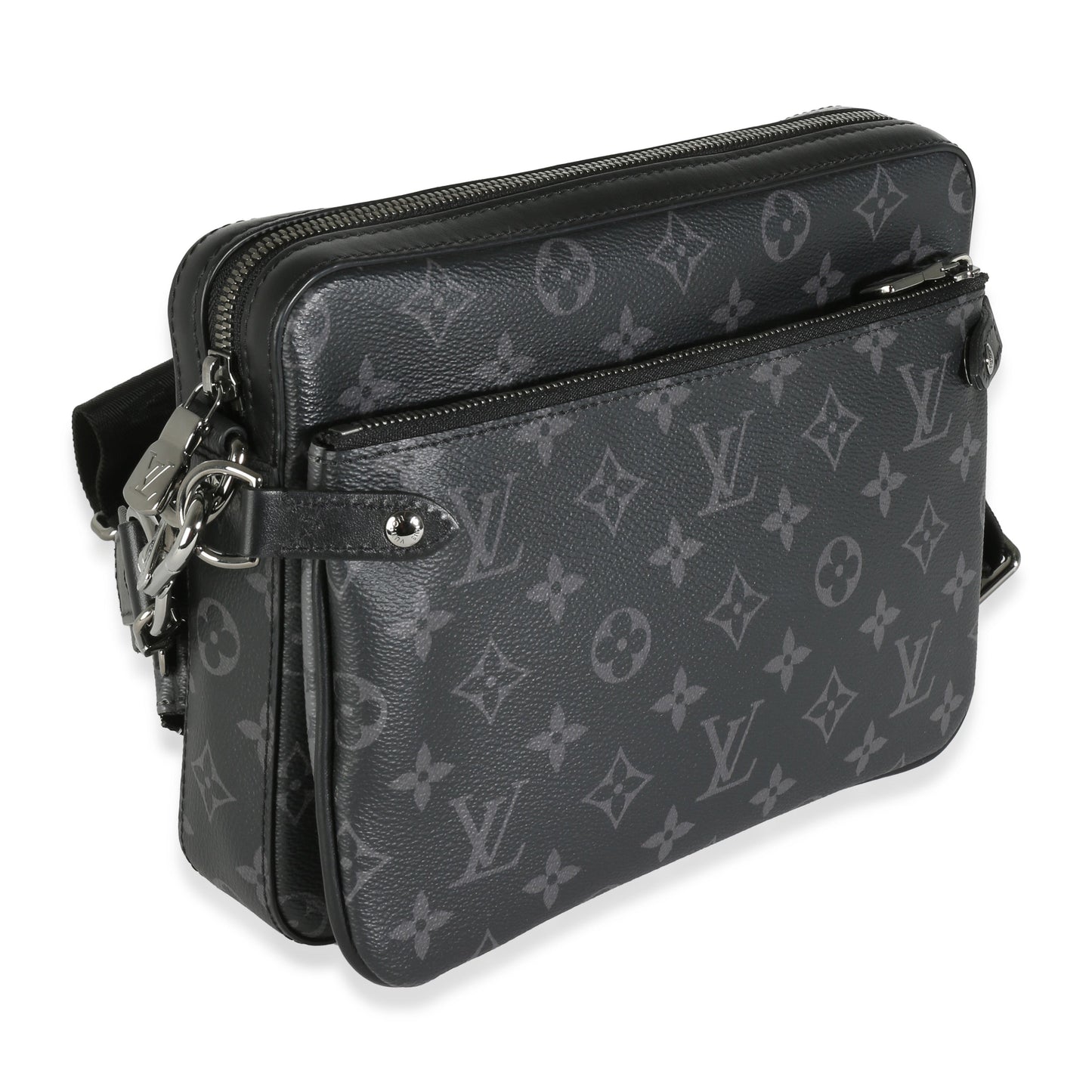 Reverse Monogram Eclipse Canvas Trio Messenger