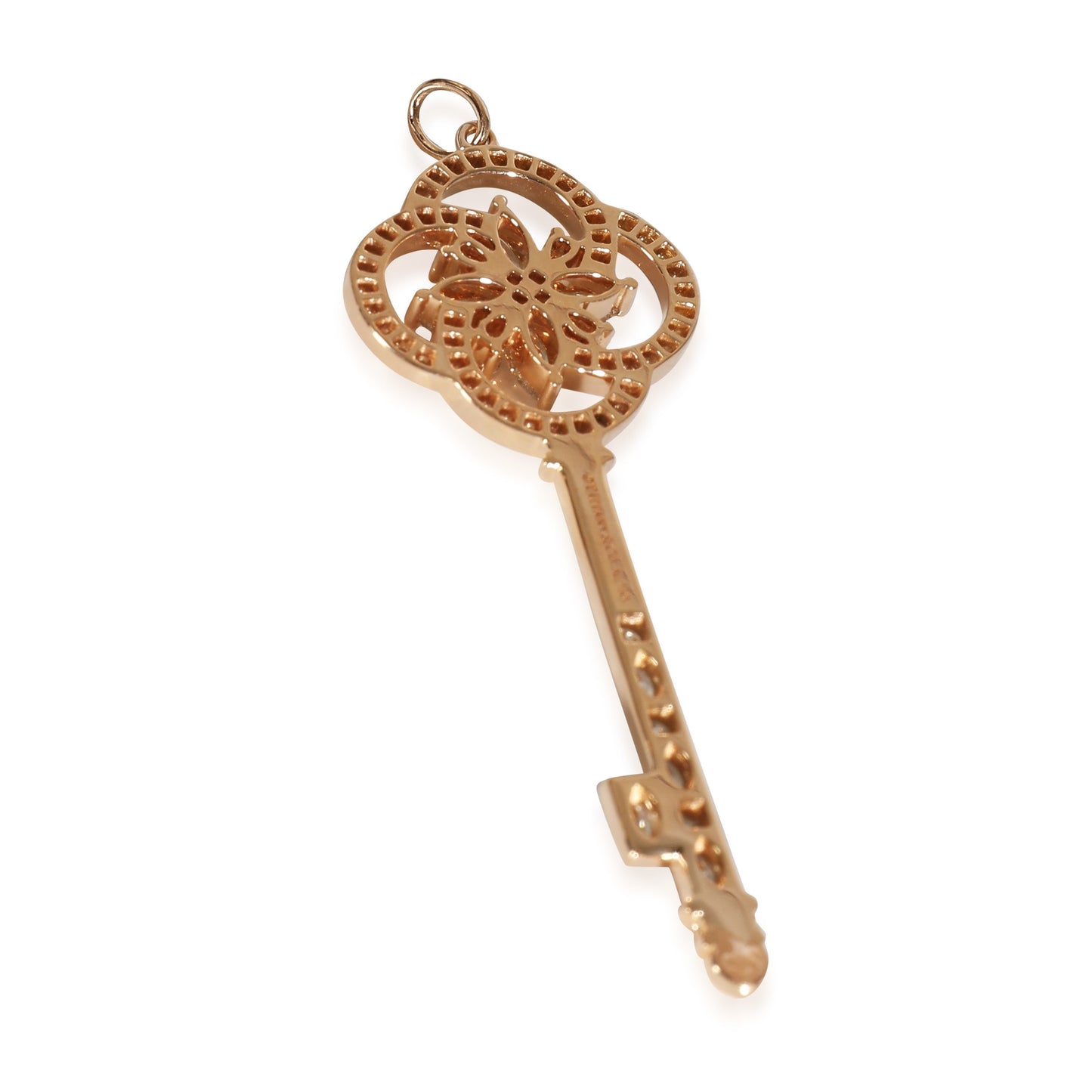 Victoria Key Pendant, Large Model in 18k Rose Gold 1.1 CTW