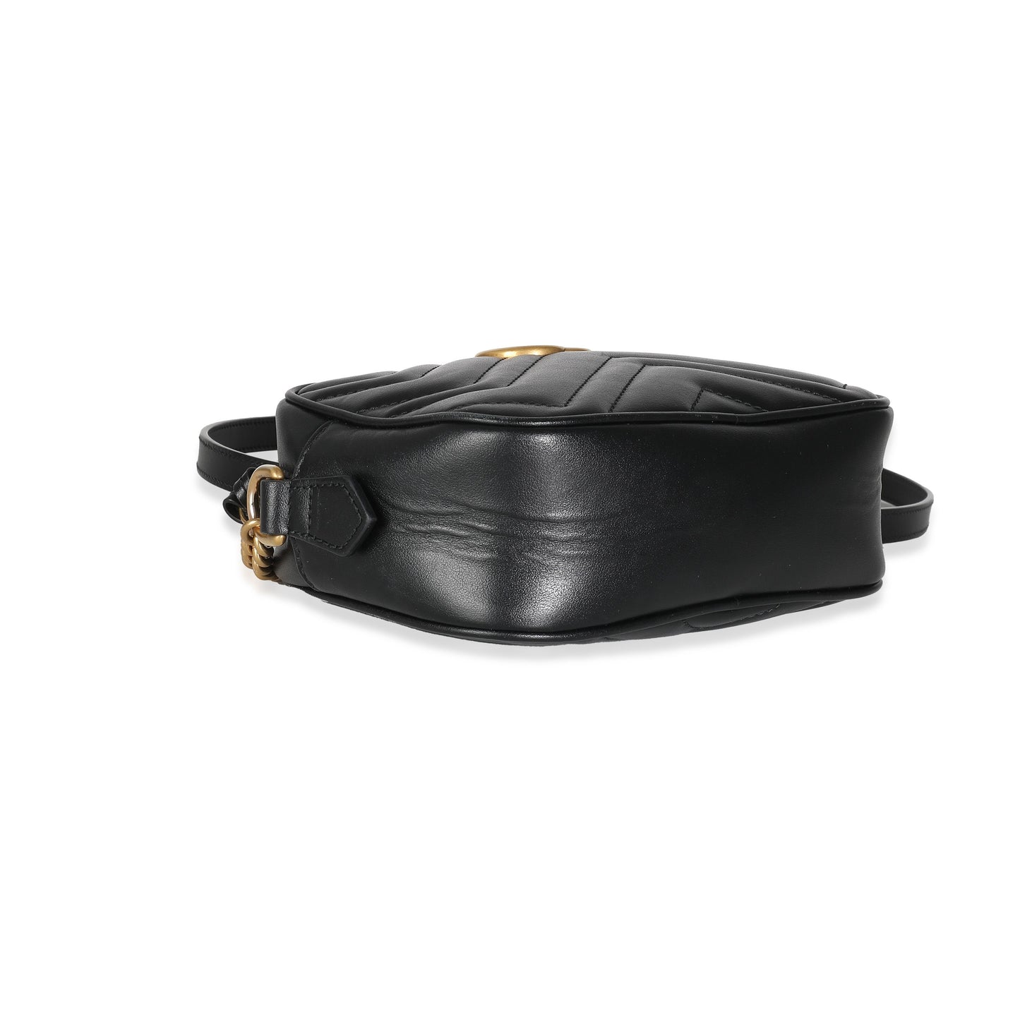 Black Matelasse Mini GG Marmont Shoulder Bag