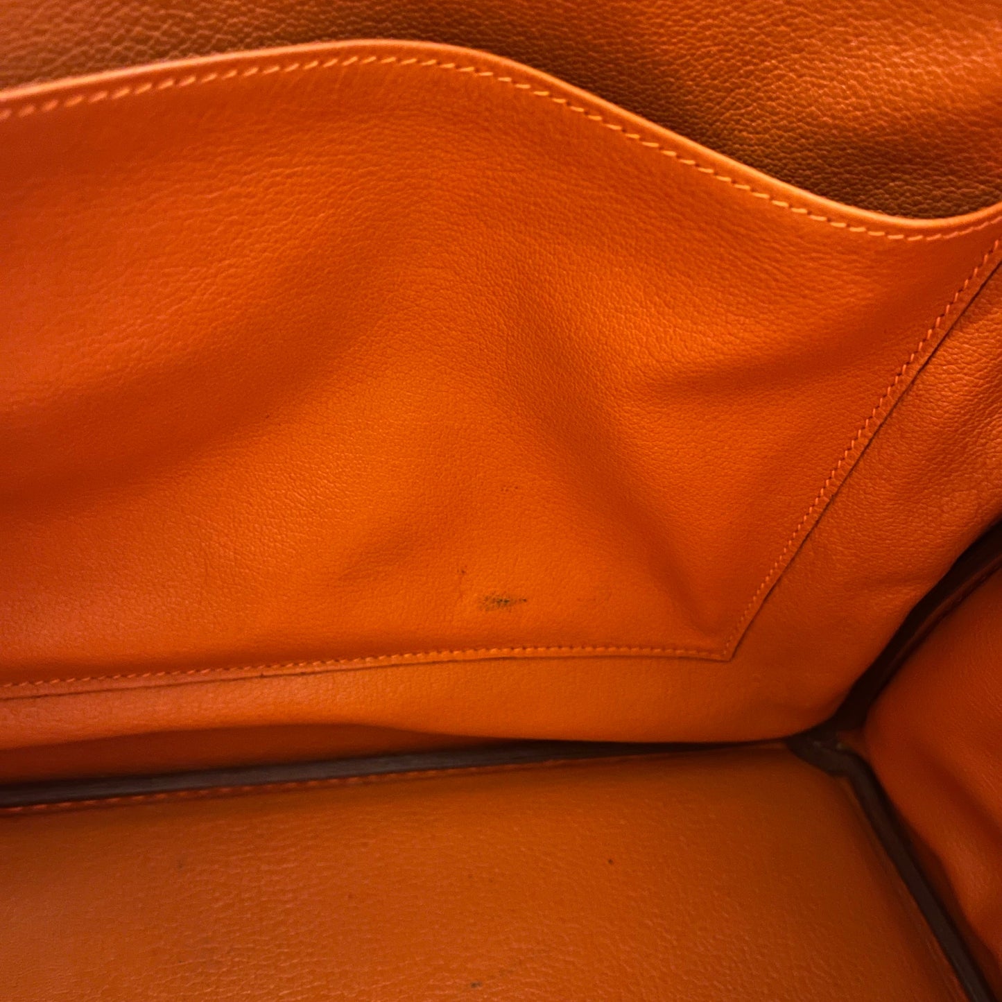 HERMES Orange Chevre de Coromandel Birkin 40