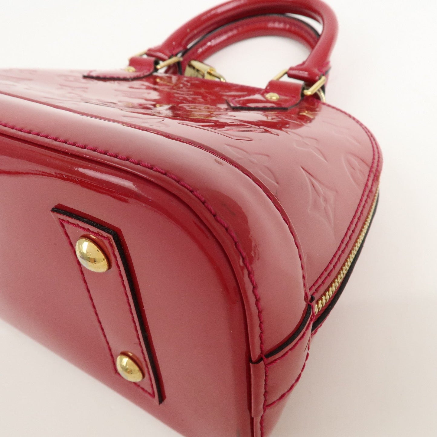 Louis Vuitton Monogram Vernis Alma BB Hand Bag Rose M91171