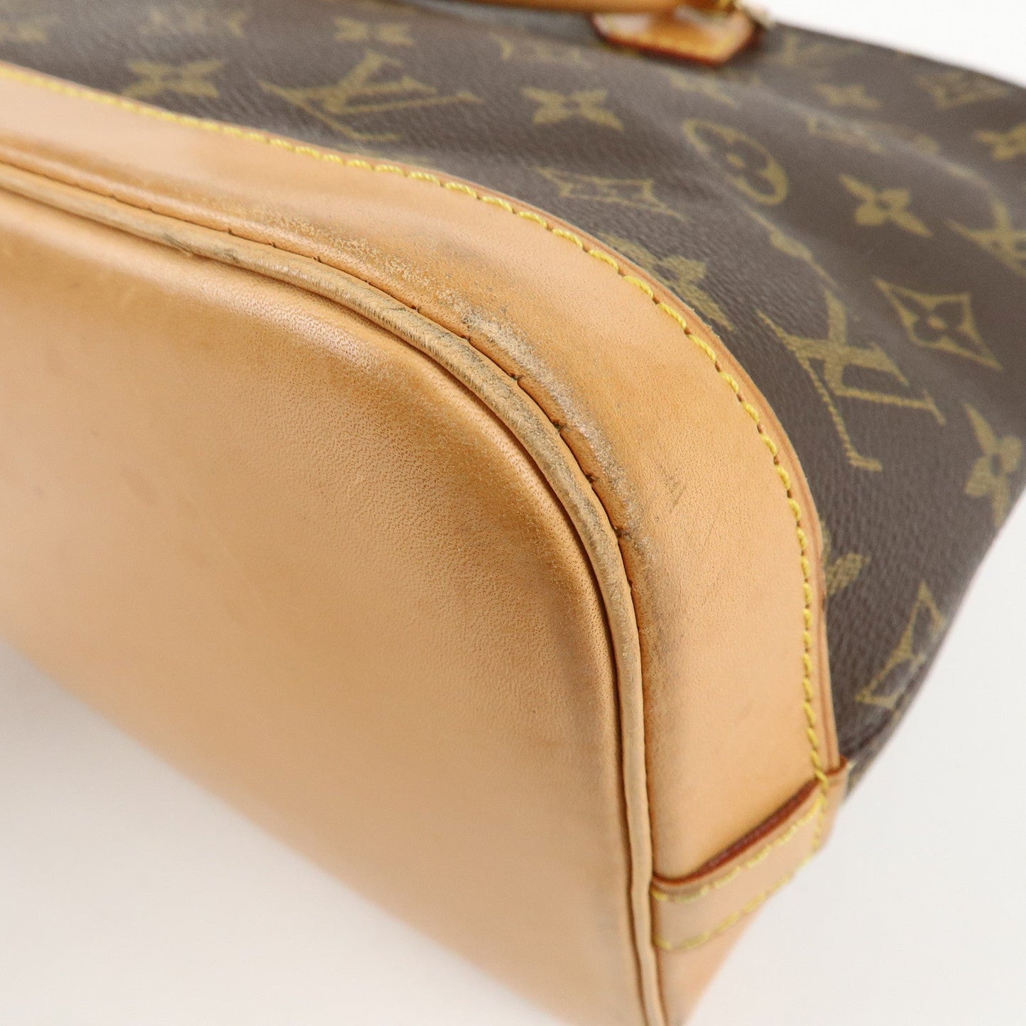 Louis Vuitton Monogram Alma Hand Bag Brown M51130